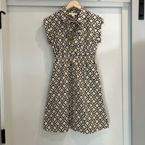 Monteau Los Angeles Geometric Pattern Dress